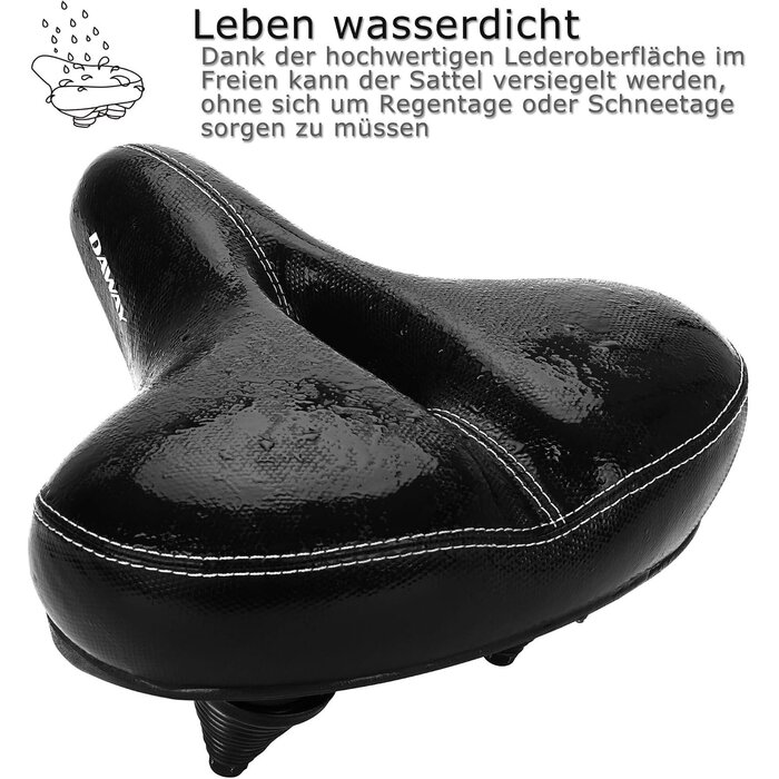 Selle de vélo confort extra large - Mousse à mémoire de forme - Jusqu'à -28%