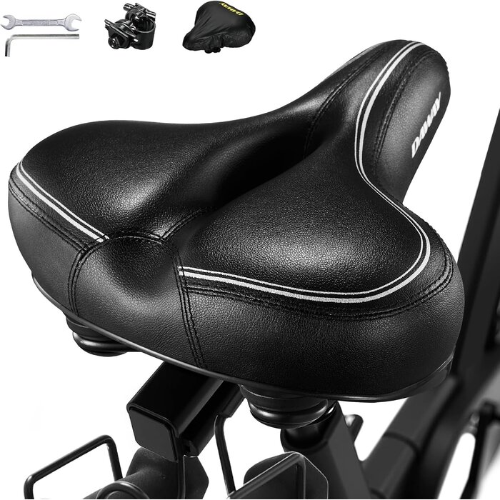 Selle de vélo confort extra large - Mousse à mémoire de forme - Jusqu'à -28%