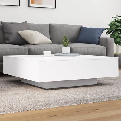 Vidaxl Table Basse LED 100x100 cm - Blanc - Jusqu'à -46%