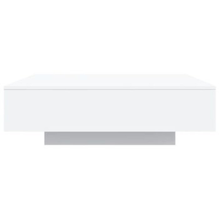 Vidaxl Table Basse LED 100x100 cm - Blanc - Jusqu'à -46%