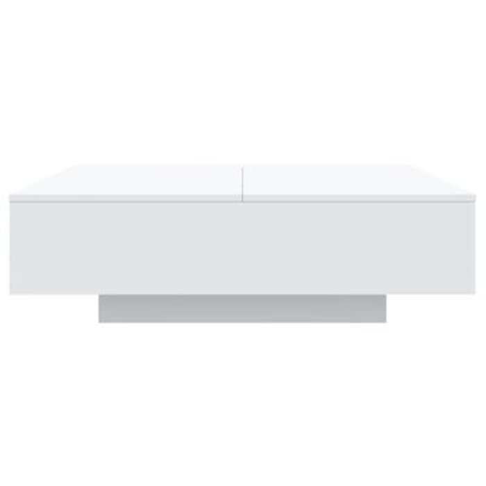 Vidaxl Table Basse LED 100x100 cm - Blanc - Jusqu'à -46%