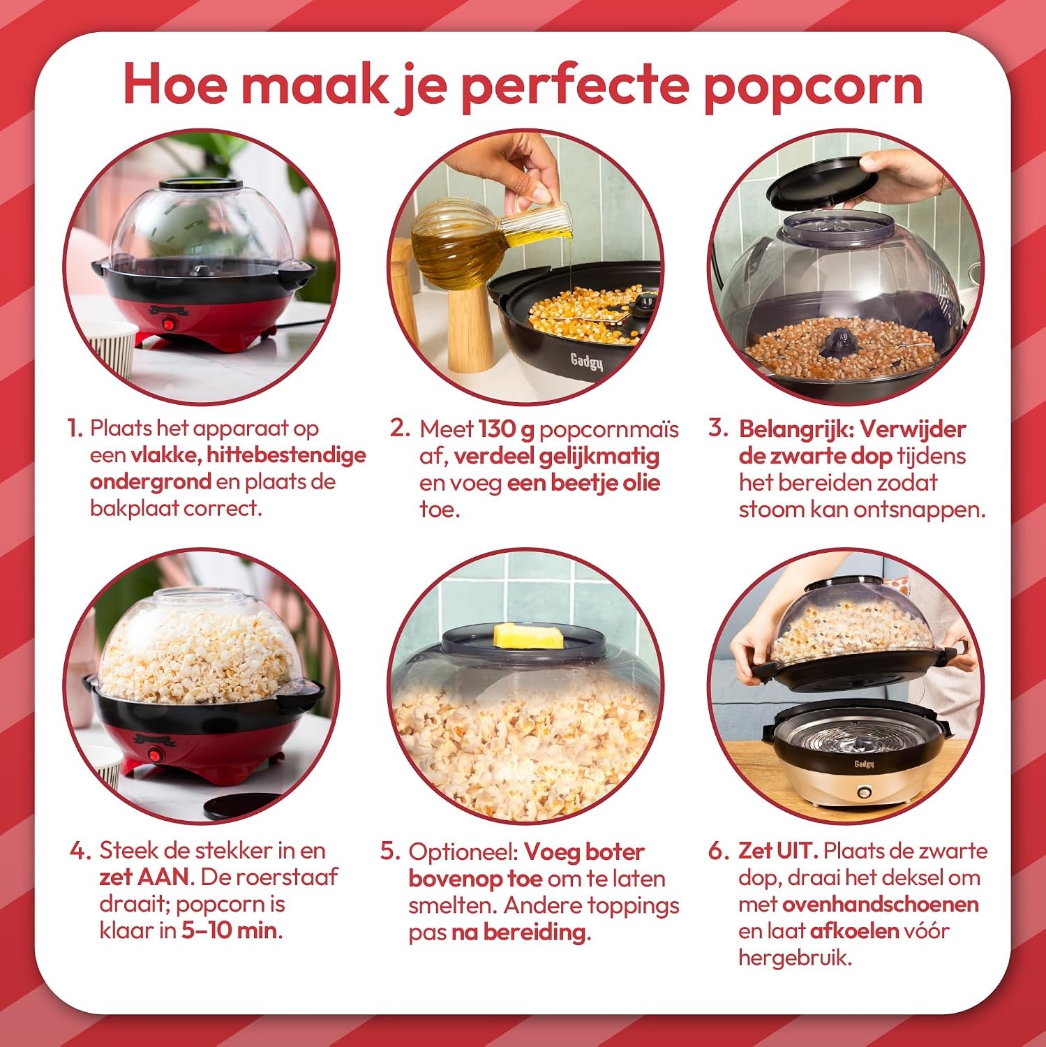 Machine à popcorn électrique 5L - Jusqu'à 33% de réduction