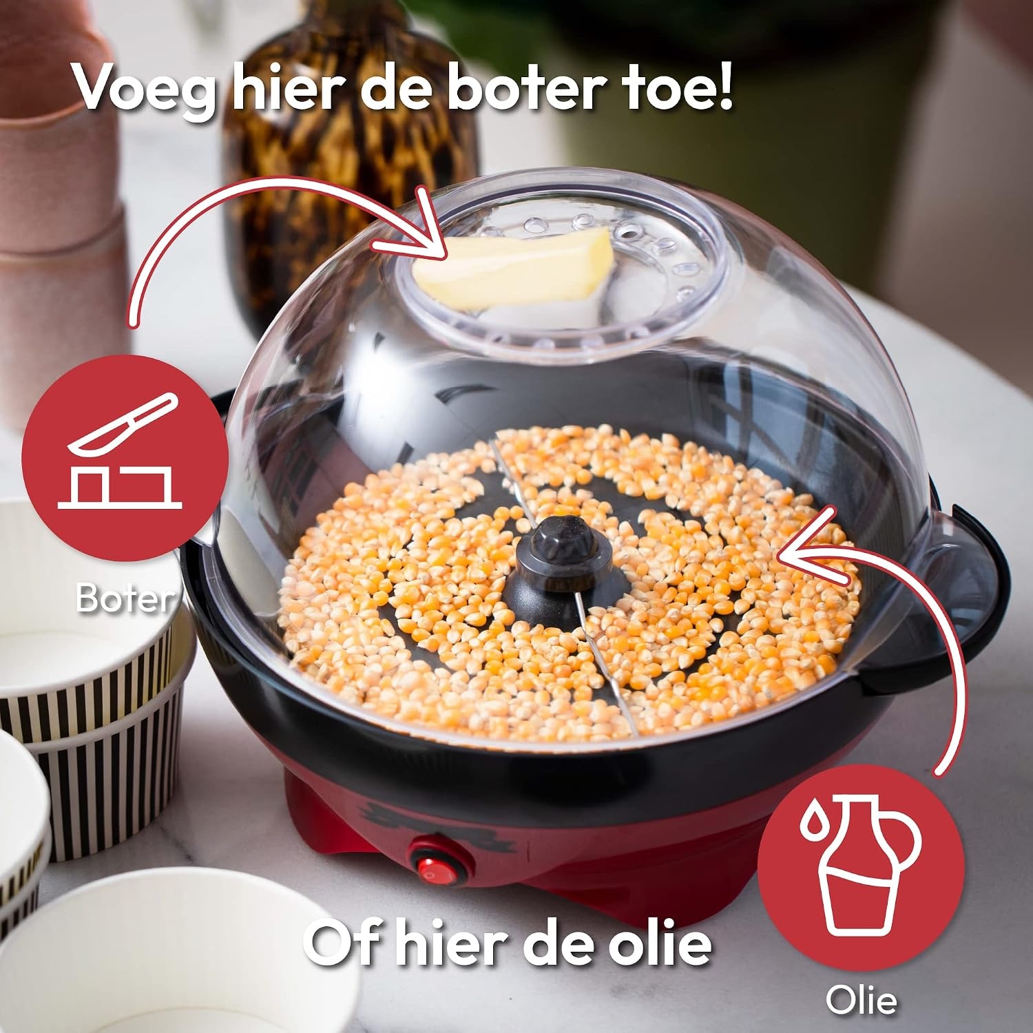 Machine à popcorn électrique 5L - Jusqu'à 33% de réduction