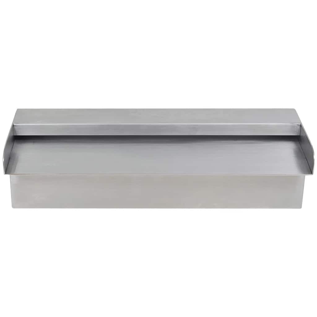 Vidaxl Cascade de piscine rectangulaire inox 30 cm - Jusqu'à 40% de remise