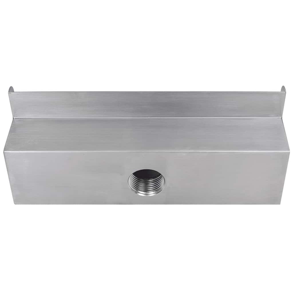 Vidaxl Cascade de piscine rectangulaire inox 30 cm - Jusqu'à 40% de remise
