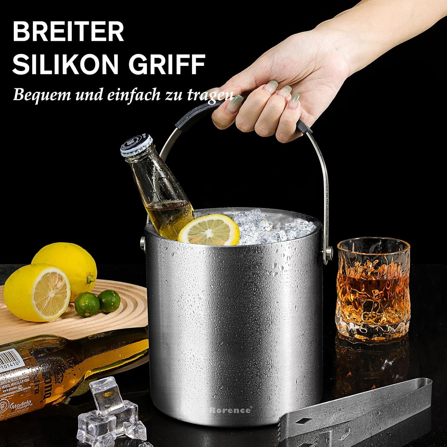 Seau à glace inox 2L avec accessoires - Jusqu'à 32% de remise