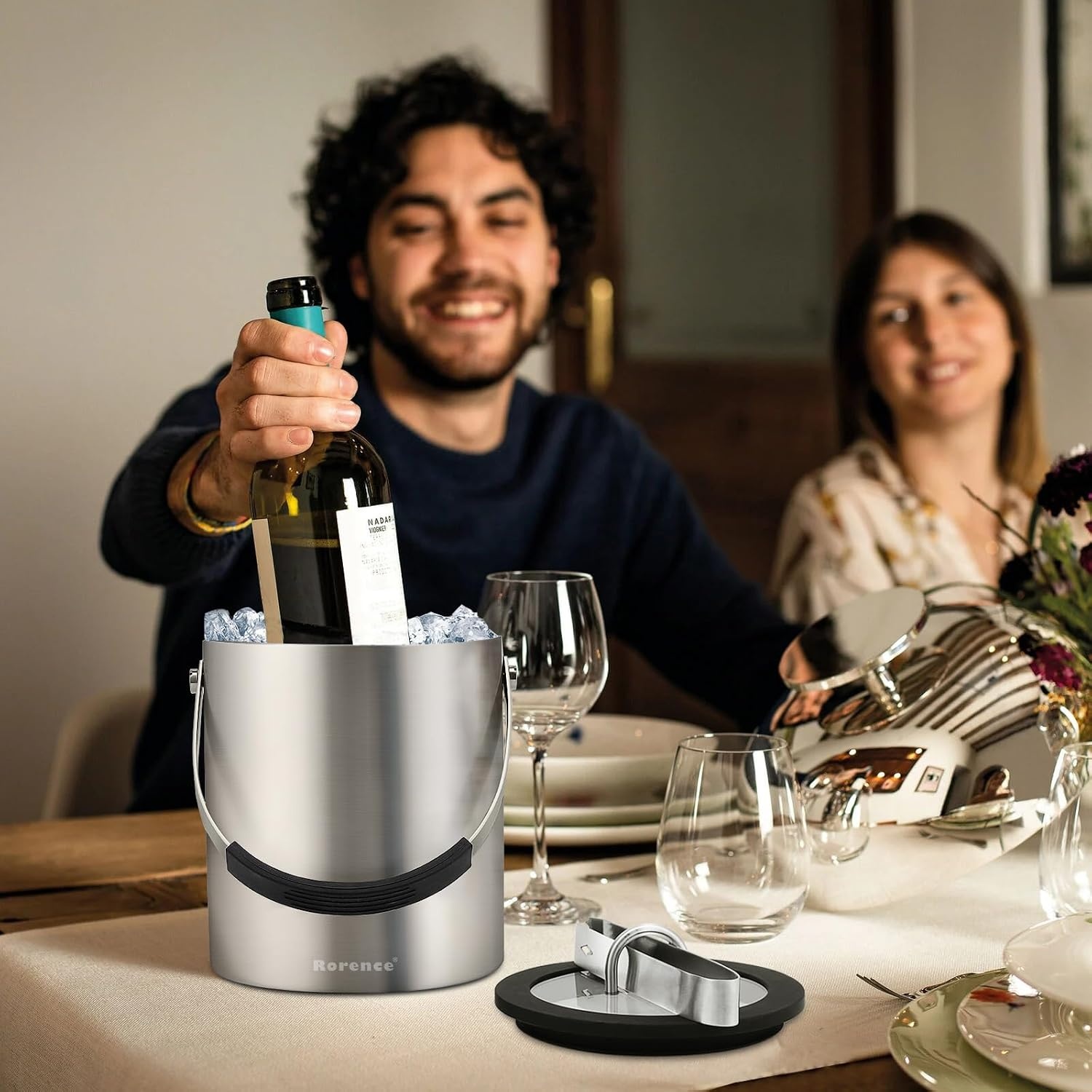 Seau à glace inox 2L avec accessoires - Jusqu'à 32% de remise