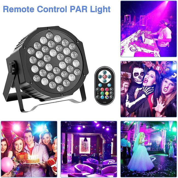 Lot de 4 Projecteurs LED RGB 72W - Jusqu'à 35% de remise