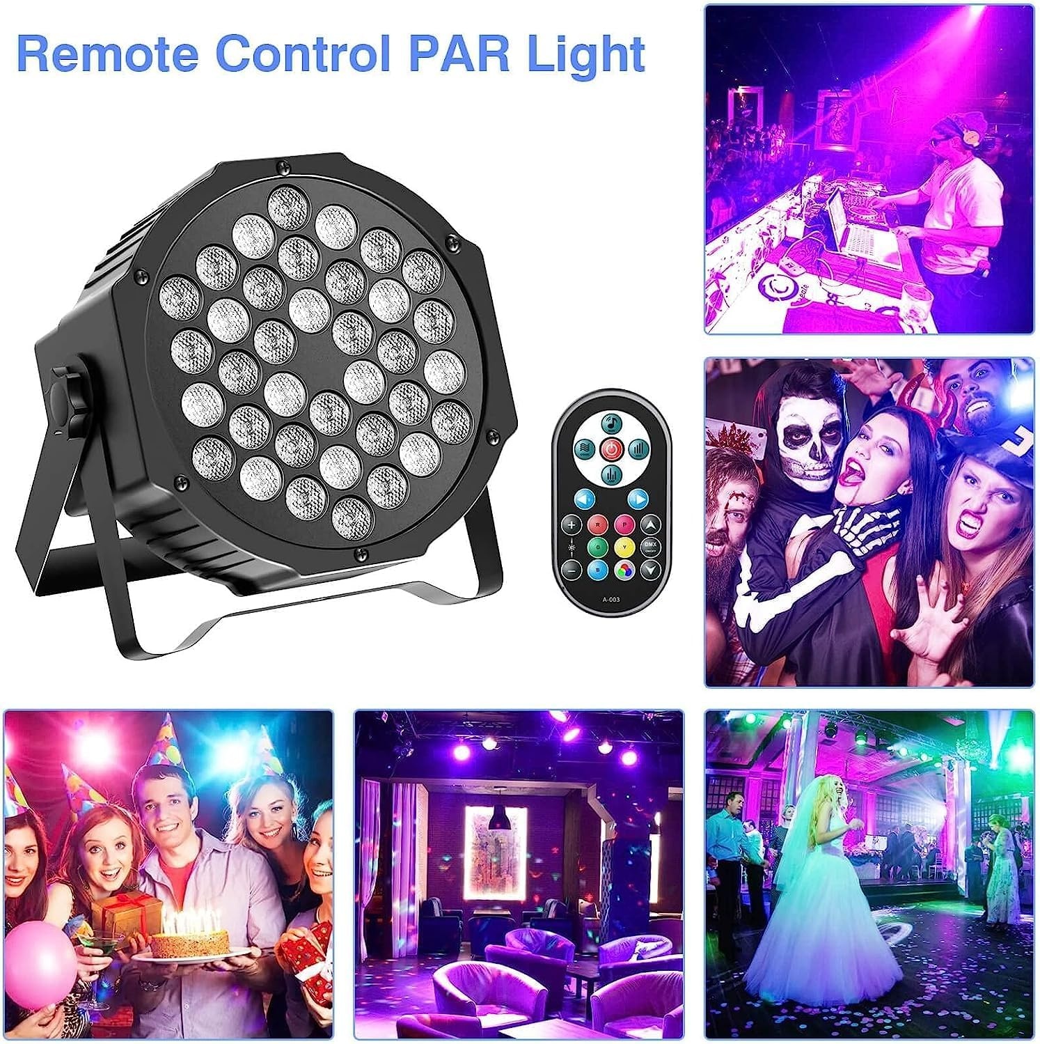 Lot de 4 Projecteurs LED RGB 72W - Jusqu'à 35% de remise