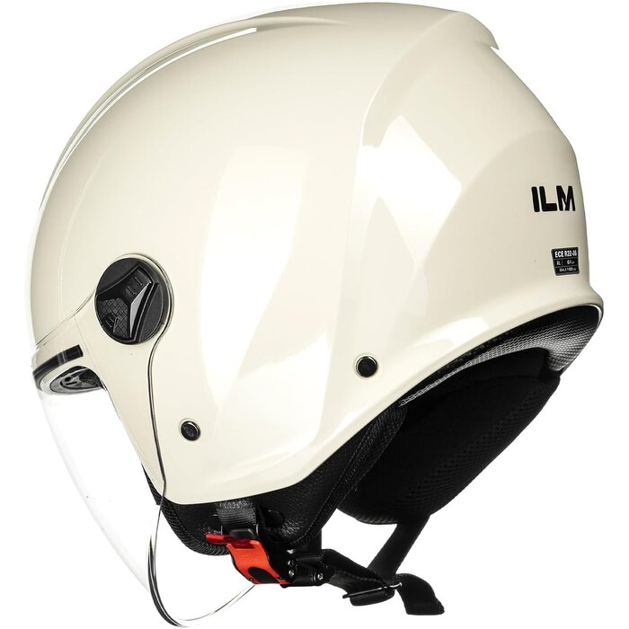Casque Jet Rétro Moto/Scooter Beige - Homologué ECE 22.06 - Jusqu'à -33%