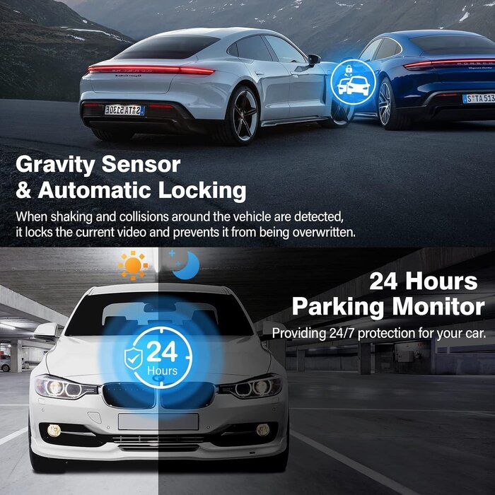 Dashcam 2,5K avant et arrière avec capteur Sony - Jusqu'à 35% de réduction