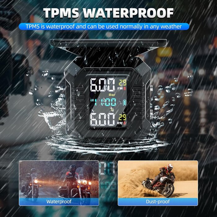 Système TPMS moto sans fil solaire : jusqu'à 32% de remise