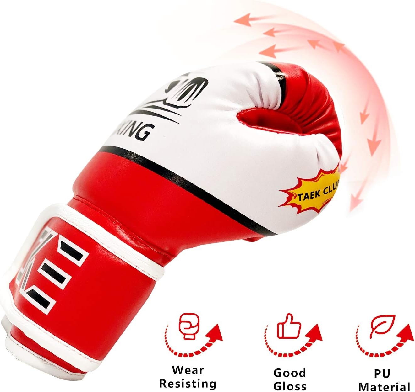 Gants de Boxe pour Enfants - Rouge - Jusqu'à -30% sur notre sélection