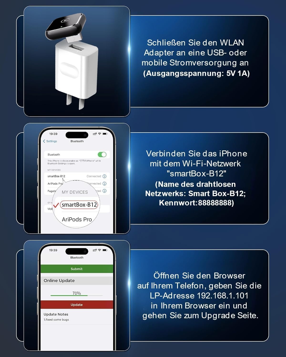 Adaptateur CarPlay et Android Auto Sans Fil - Jusqu'à -27% sur l'Outlet