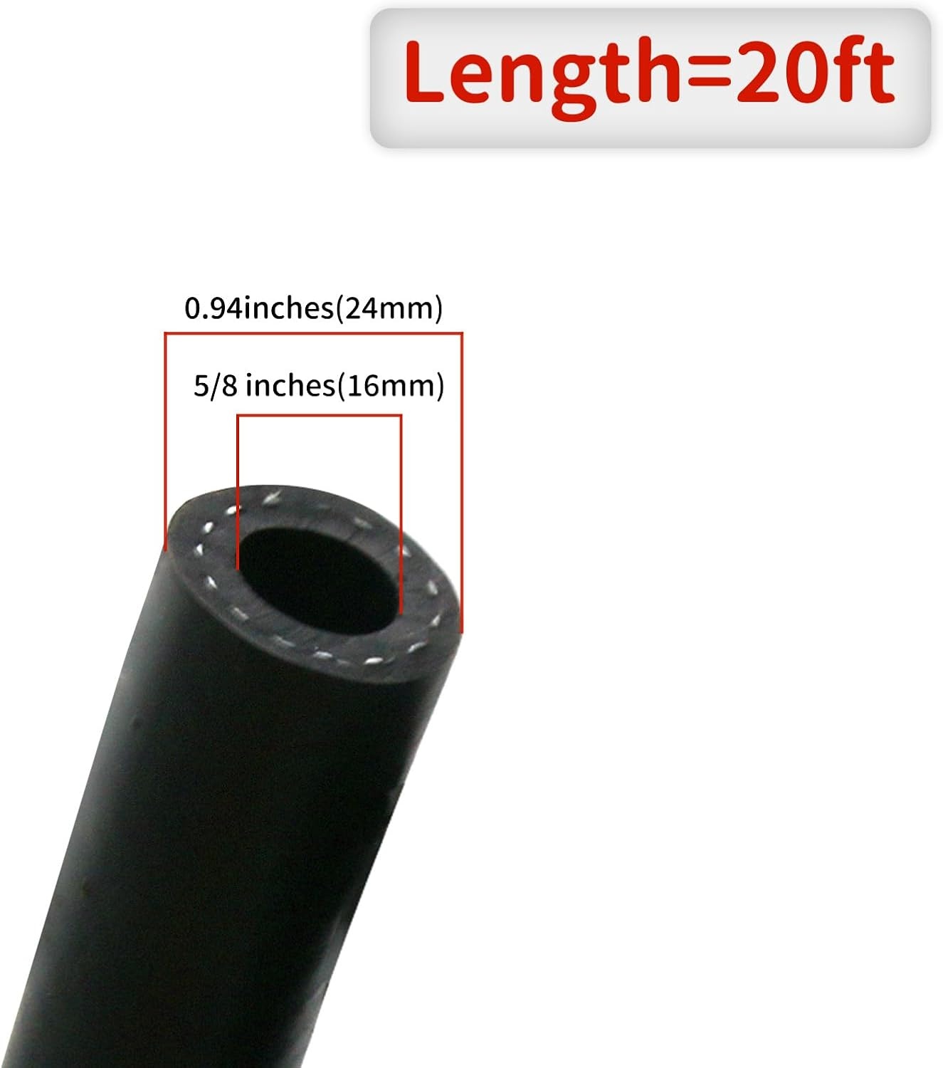 Durite Carburant Universelle 16 mm, 6m - Caoutchouc NBR - Jusqu'à 28% de remise