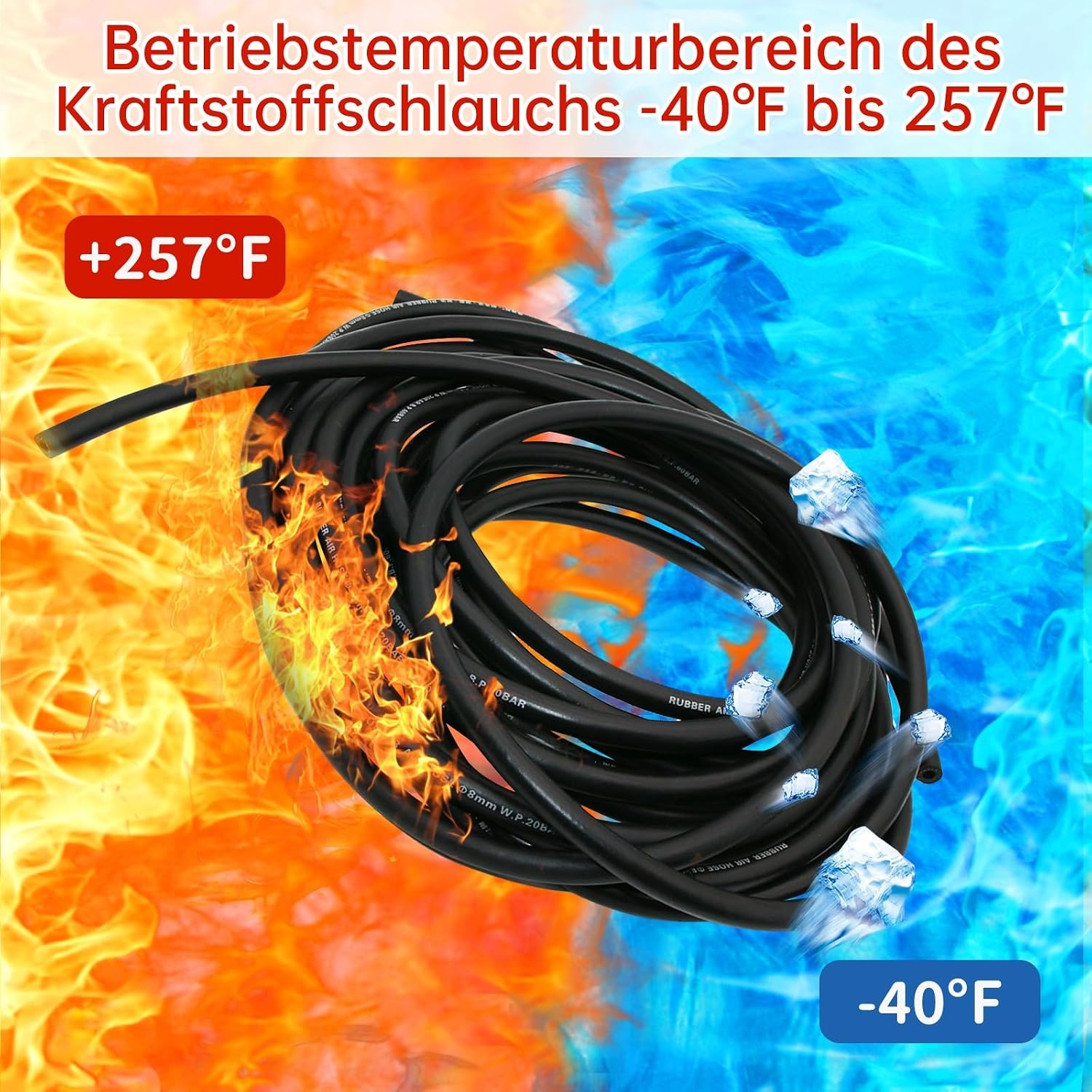 Durite Carburant Universelle 16 mm, 6m - Caoutchouc NBR - Jusqu'à 28% de remise
