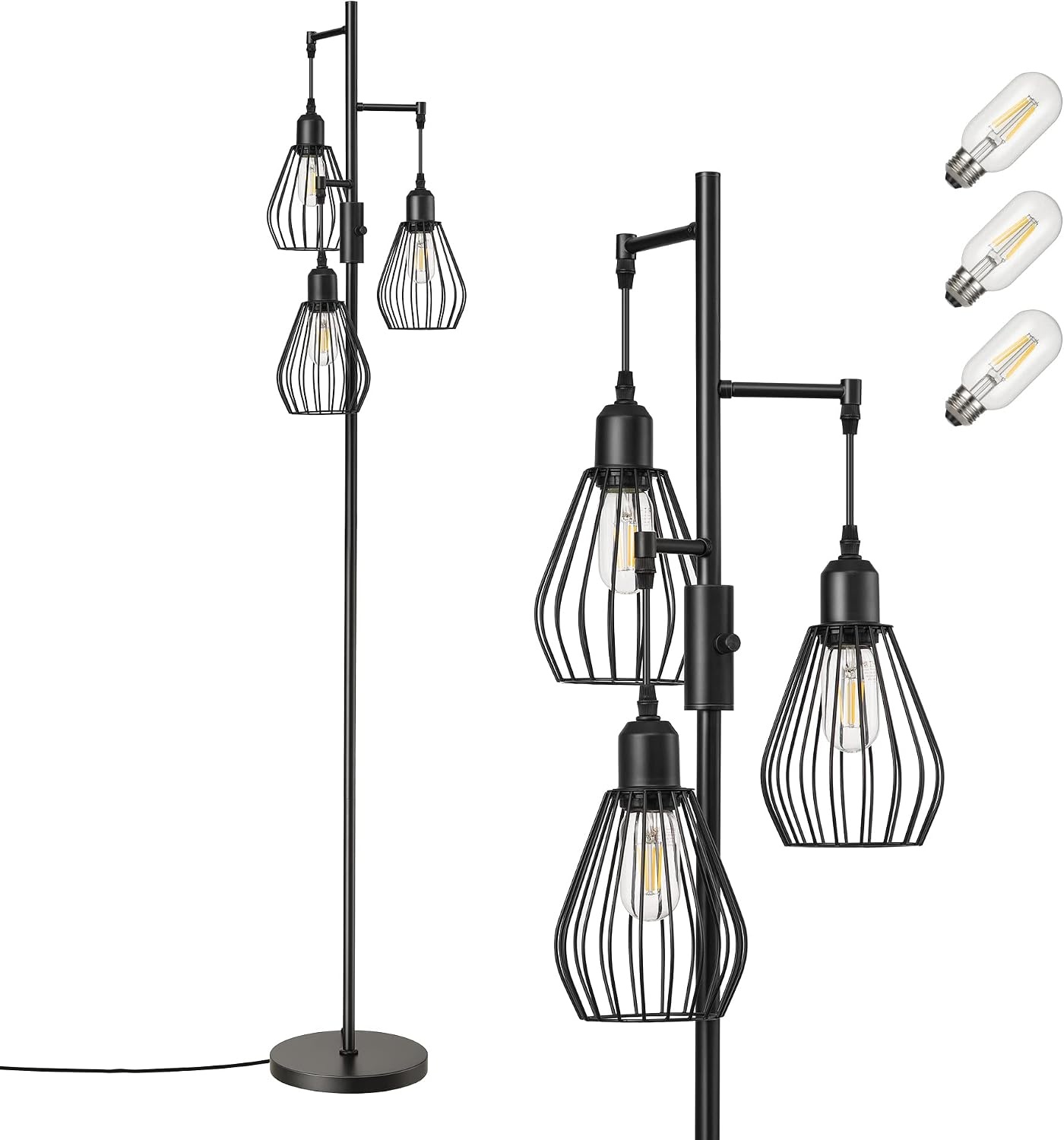Lampadaire Industriel 3 Têtes Dimmable - Jusqu'à -34%