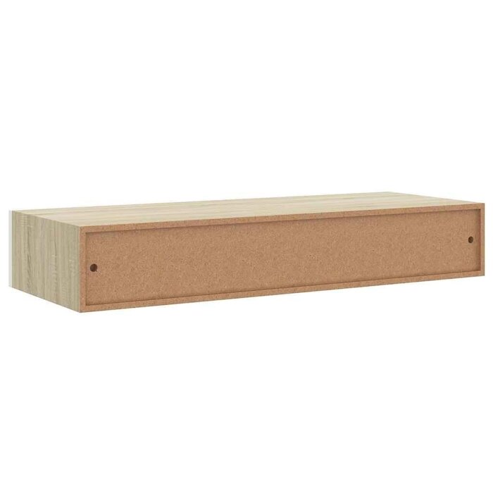 Vidaxl Étagère murale avec tiroir chêne et blanc - Jusqu'à -40% sur votre déco
