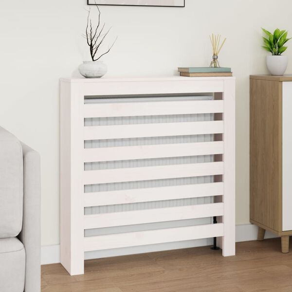 Vidaxl Cache-radiateur en pin massif blanc - Jusqu'à -39%