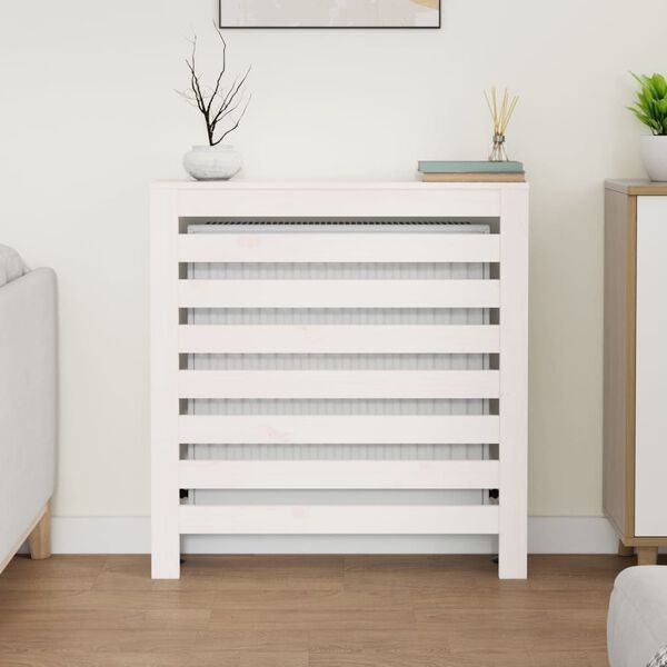 Vidaxl Cache-radiateur en pin massif blanc - Jusqu'à -39%