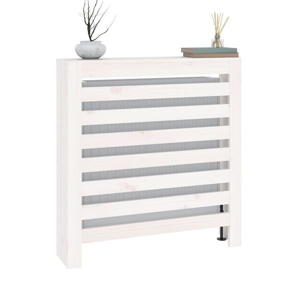 Vidaxl Cache-radiateur en pin massif blanc - Jusqu'à -39%