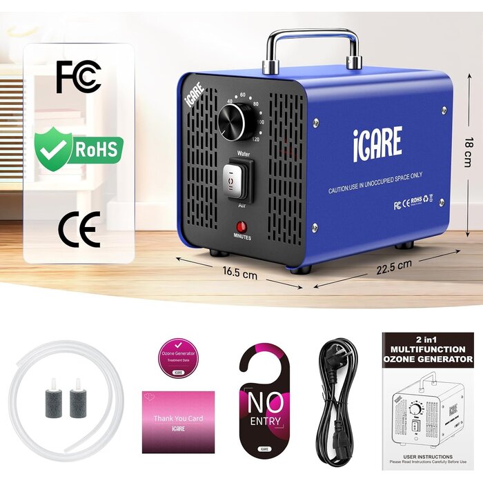 Générateur d'ozone et purificateur d'eau 45 000 mg/h - Jusqu'à -34% en Outlet