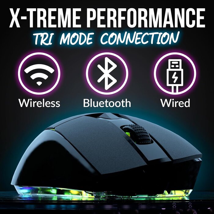 Souris gaming sans fil 12000 DPI RGB - Jusqu'à 33% de remise