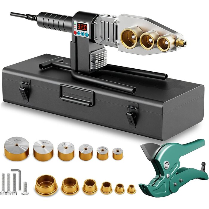 Soudeuse tubes PPR 1500W - Ø 20-63mm - Kit complet - Jusqu'à -33%