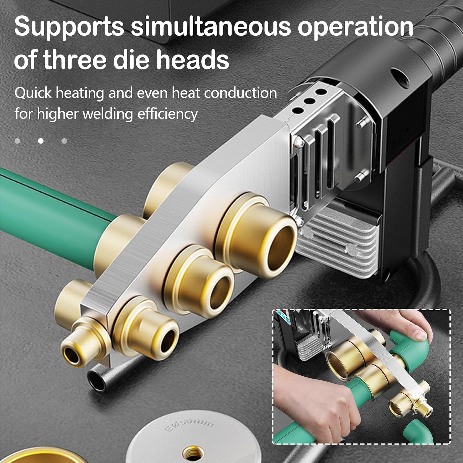 Soudeuse tubes PPR 1500W - Ø 20-63mm - Kit complet - Jusqu'à -33%