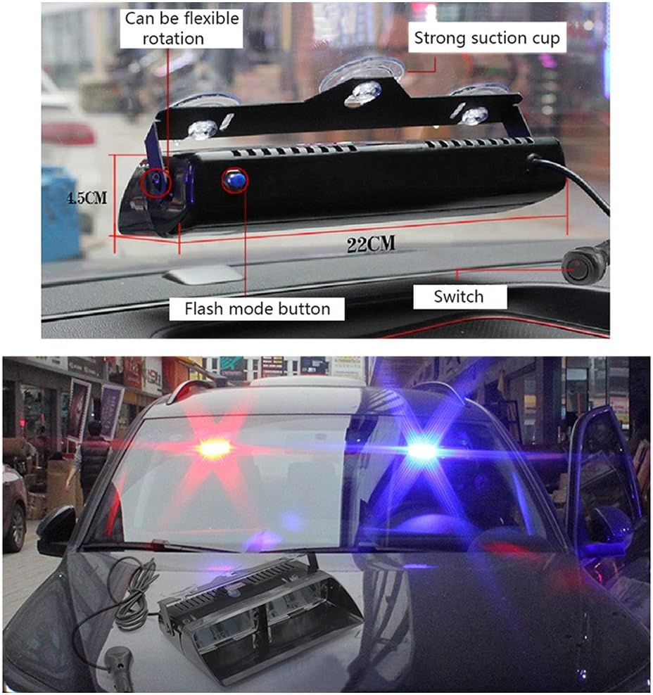 Gyrophare Stroboscopique 16 LED Bleu - Jusqu'à -31% sur votre équipement