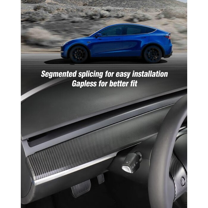 Kit déco Tesla Model 3 & Y Fibre de Carbone Mate - Jusqu'à -34%