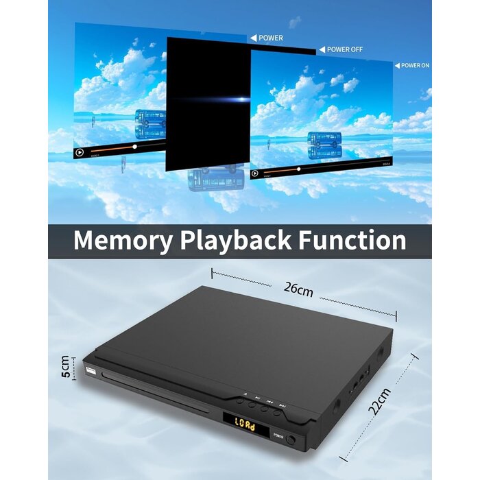 Lecteur DVD/CD HD 1080P avec Karaoké - Jusqu'à 33% de remise