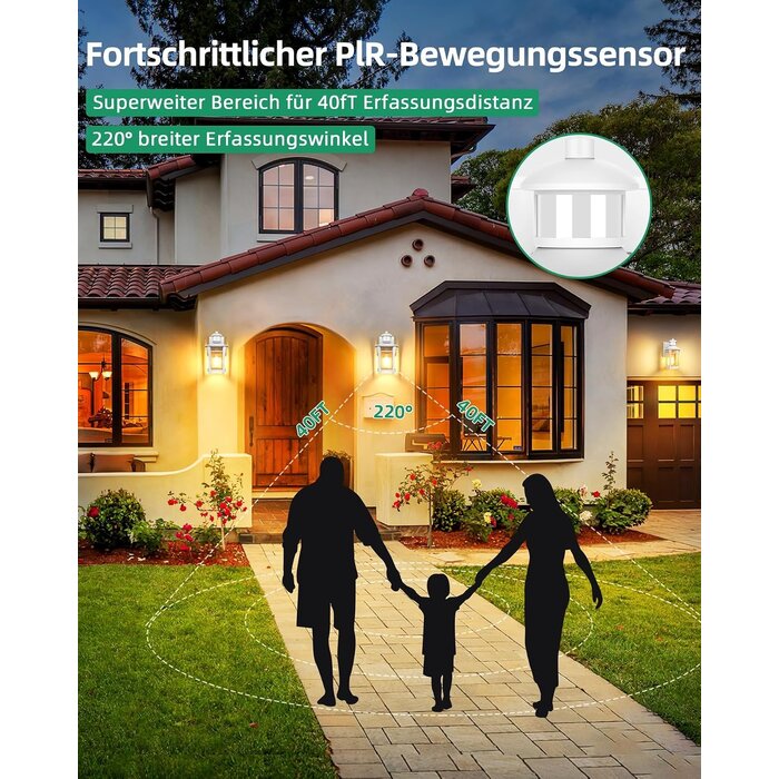 Applique murale LED d'extérieur avec détecteur - Jusqu'à 34% de remise