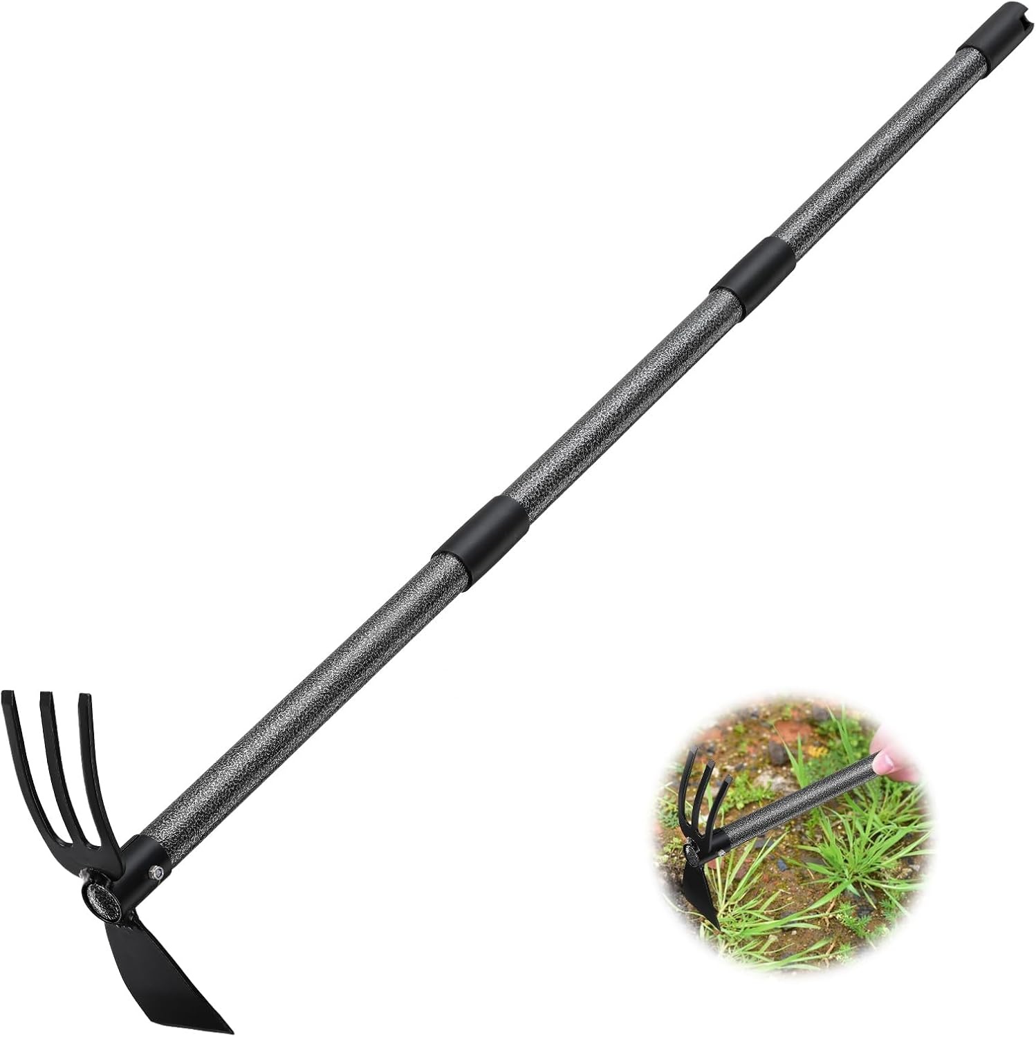 Houe de jardin double tête réglable 110 cm - Jusqu'à -31% sur l'outlet