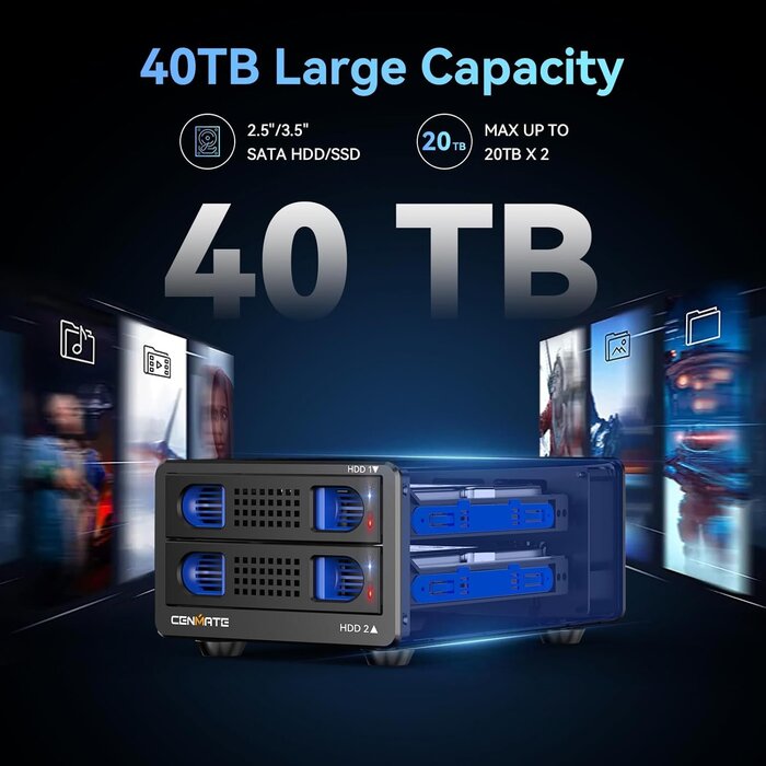 Boîtier double baie 3.0 pour HDD/SSD - Jusqu'à 34% de réduction