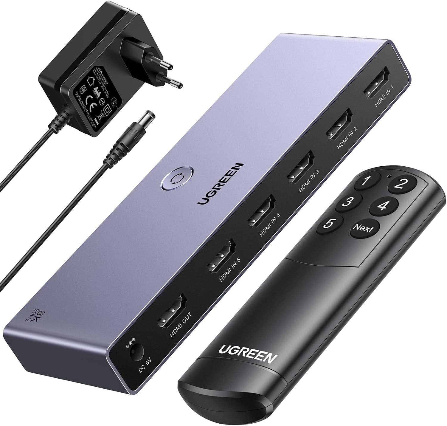 Commutateur HDMI 5 vers 1 8K/4K 240Hz - Jusqu'à -29% sur votre équipement