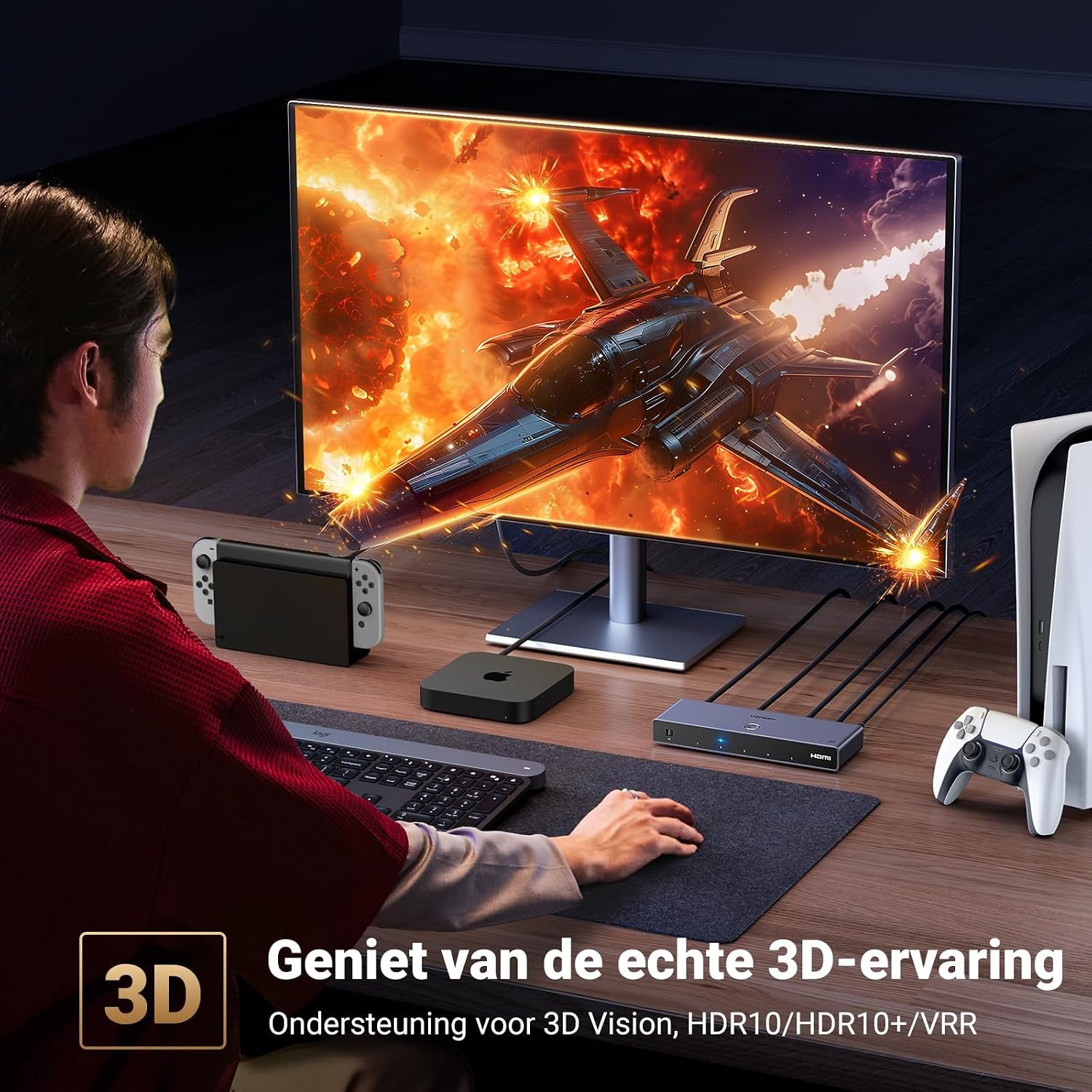 Commutateur HDMI 5 vers 1 8K/4K 240Hz - Jusqu'à -29% sur votre équipement