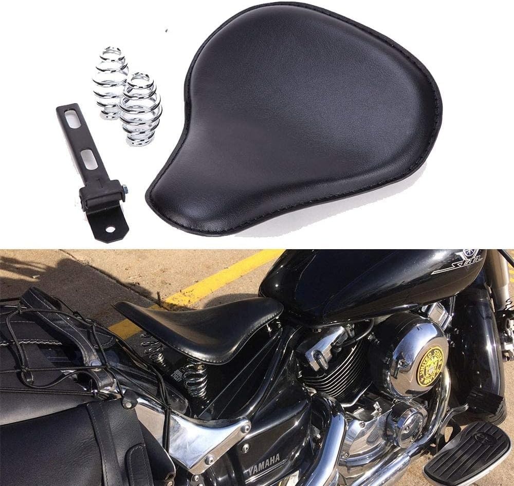 Selle solo moto style Bobber - Cuir synthétique - Jusqu'à -33% de remise
