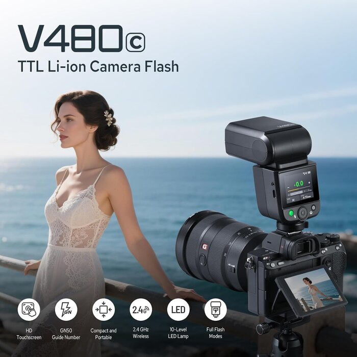 Flash cobra pour Canon GN50 HSS avec écran tactile - Jusqu'à -35% en outlet