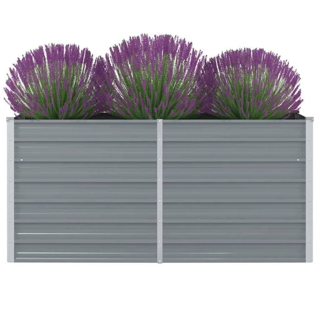 Vidaxl Jardinière surélevée en acier galvanisé - 160x80cm - Jusqu'à -33%