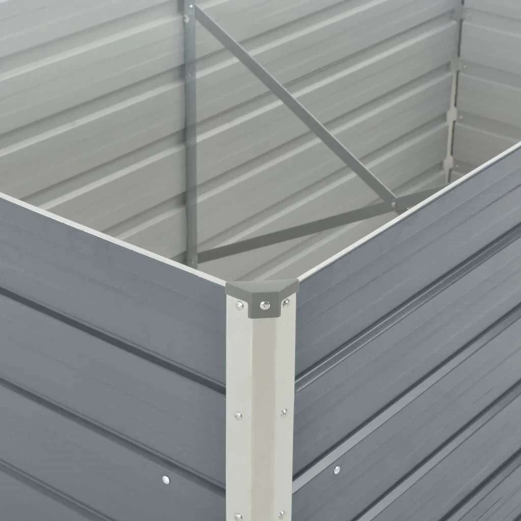 Vidaxl Jardinière surélevée en acier galvanisé - 160x80cm - Jusqu'à -33%