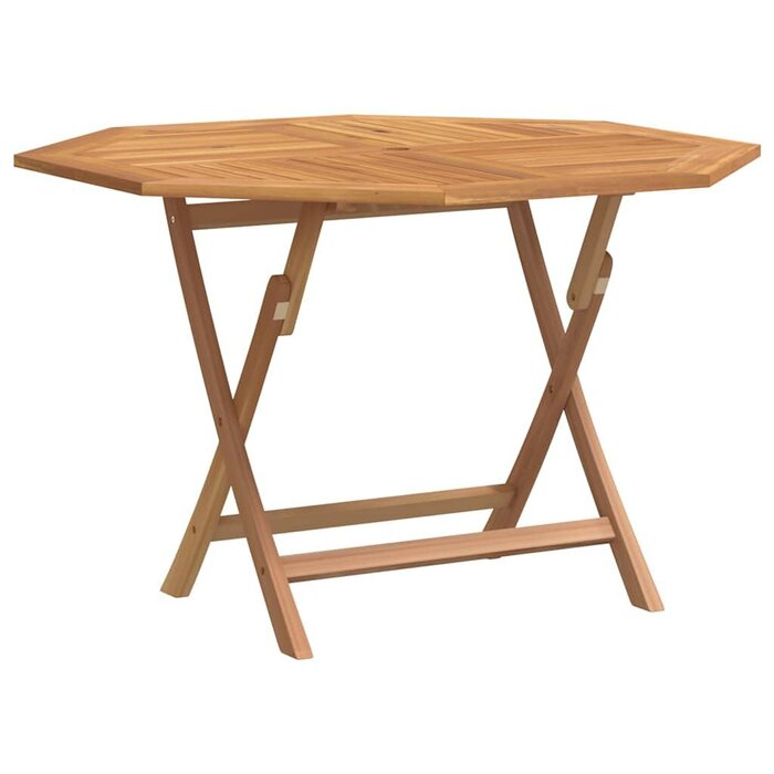 Vidaxl Table de jardin pliante en teck massif 110x110cm - Jusqu'à -35%