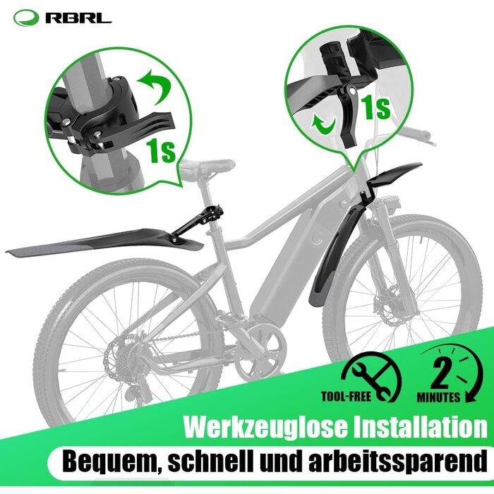 Kit garde-boue universel 29" VTT - Jusqu'à -31% sur votre équipement