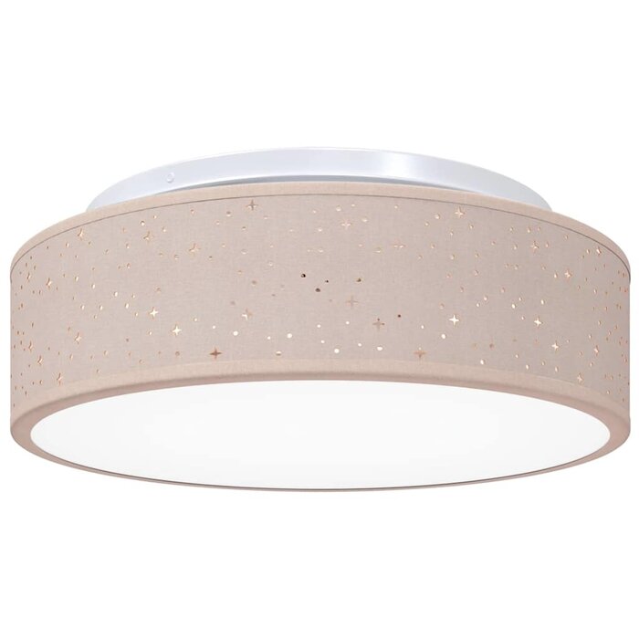 Plafonnier en tissu taupe 38cm - Jusqu'à -33% sur l'outlet
