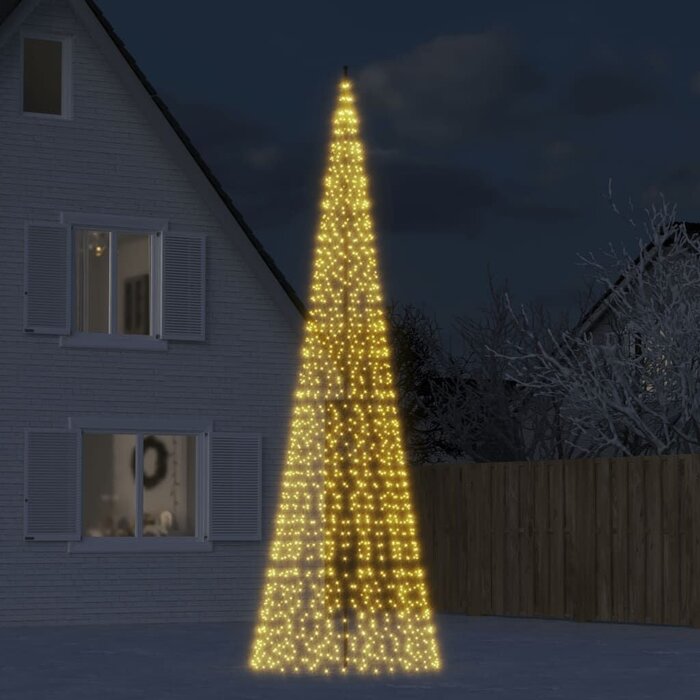Vidaxl Sapin de Noël lumineux 500 cm, 1534 LED, pour mât - Jusqu'à 35% de remise
