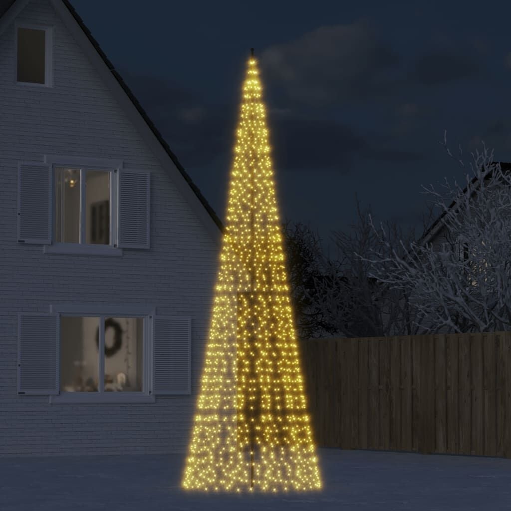Vidaxl Sapin de Noël lumineux 500 cm, 1534 LED, pour mât - Jusqu'à 35% de remise