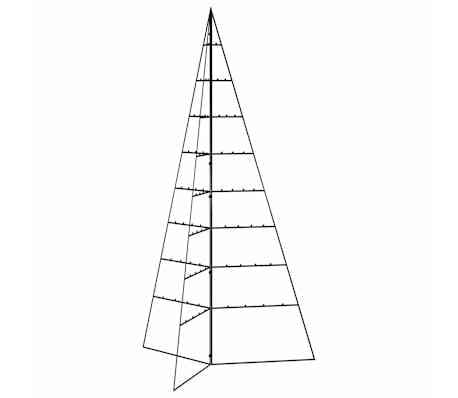 Vidaxl Sapin de Noël design en métal 180 cm - Noir - Jusqu'à -79%