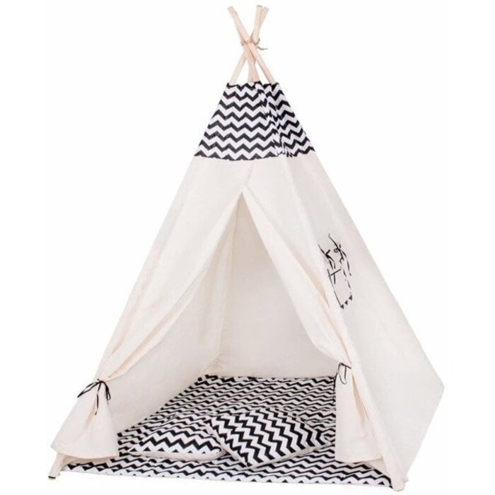 Viking Choice Tipi enfant zèbre en coton et bois - Jusqu'à 37% de remise