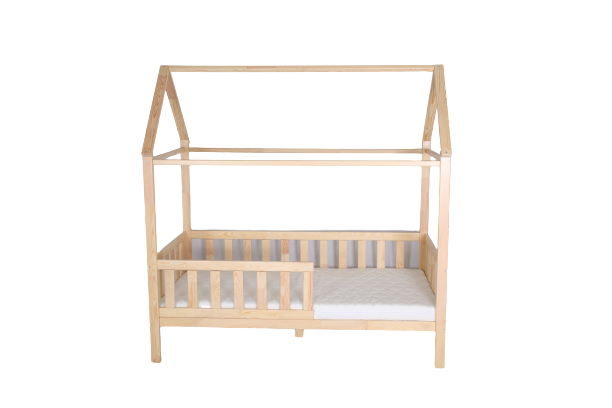 Viking Choice Lit cabane enfant 80x160 cm en pin naturel - Jusqu'à -21%