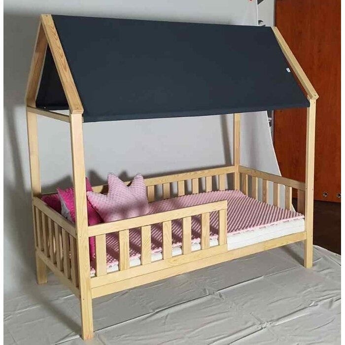 Viking Choice Lit cabane enfant 80x160 cm en pin naturel - Jusqu'à -21%